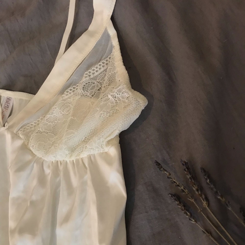 Silk Lace & Sheer Bust Slip